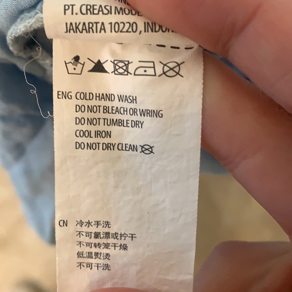 Asymmetrical chambray dress - Picture 5 of 6